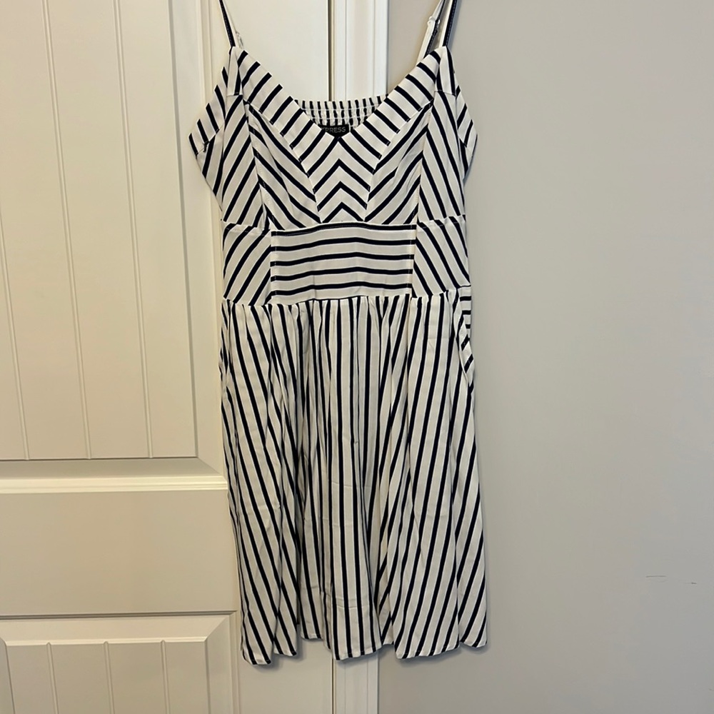 Navy White Dress from Express